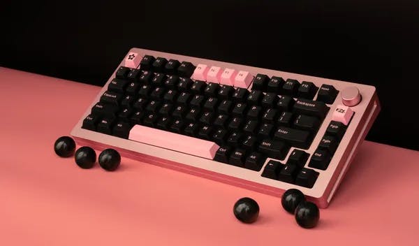 Picture of Black and Pink - The Dancer Keycaps