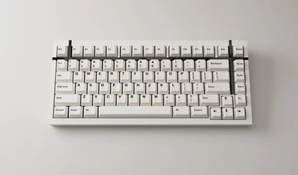 Picture of BOX 75 Keyboard White PVD