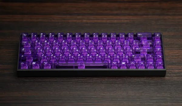 Picture of Clear 2048 Purple Keycaps Set