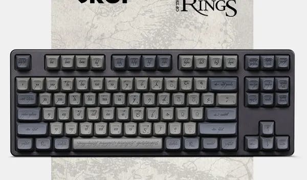 Picture of Drop + The Lord of the Rings MT3 Black Speech Keycap Set