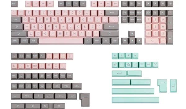 Picture of Epomaker Blushing Mint Keycaps Set
