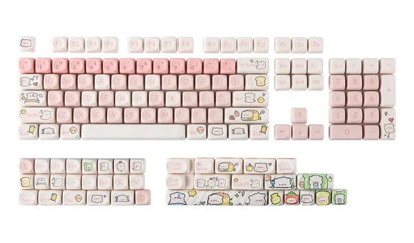 Picture of Epomaker Pink Piggy Keycaps Set