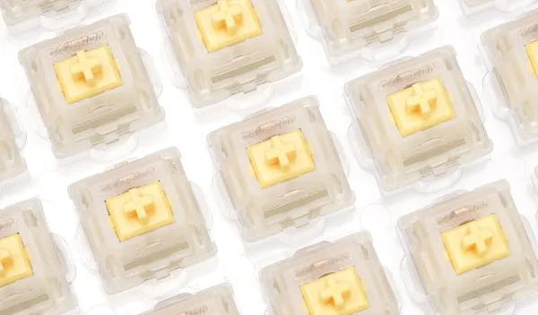 Picture of Gateron Milky Cap Switches - Yellow