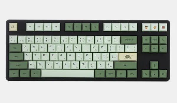 Picture of GKs XDA V2 Dye-Subbed PBT Matcha Keycap Set