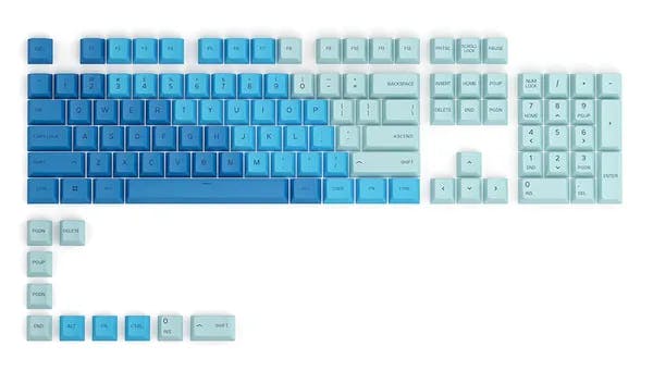 Picture of GPBT Caribbean Ocean Keycaps (ANSI)