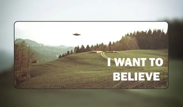 Picture of I Want To Believe Deskmat [Pre-order]