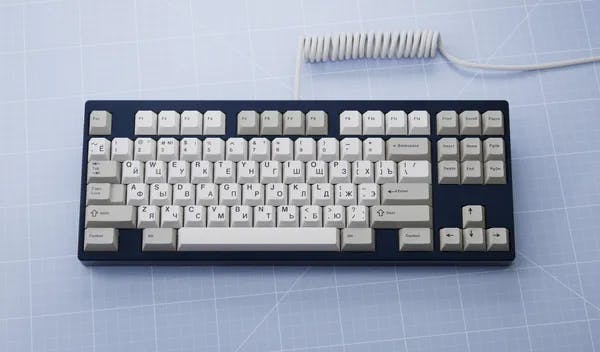 Picture of [In Stock] GMK Cyrillic Beige / WoB