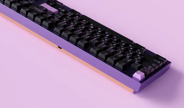 Picture of (In Stock) Hibi x GMK Lilac on Black