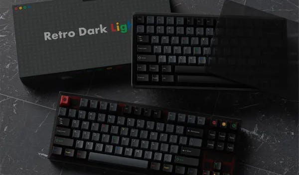 Picture of (In Stock) PBTFans Retro Dark Lights Keycaps