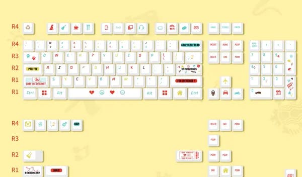 Picture of PBT Life Map Personalized Color Keyset