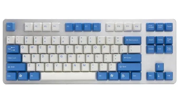 Picture of Tai-Hao White & Sky Blue ABS Keycap Set