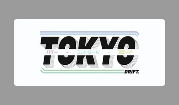 Picture of Tokyo Drift White Deskmat