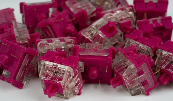 Picture of Wine Red Switches (Lubed)