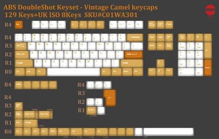 Image for 129-key Keycap Set - Vintage Camel (Tai-Hao)