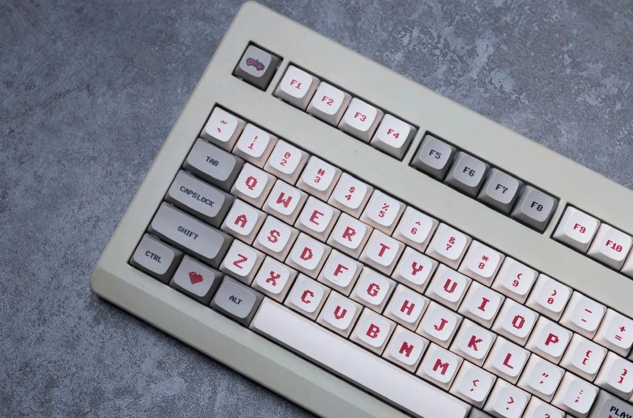Image for FC Family Computer Keycap 145 Caps XDA