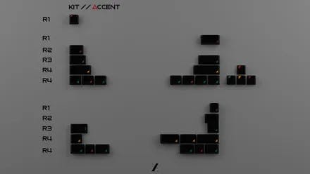 Image for Geekark Triangle Black Accent Kit
