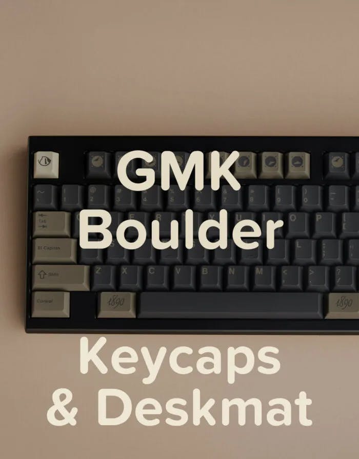 Image for GMK Boulder Keycaps & Deskmat (Extras)