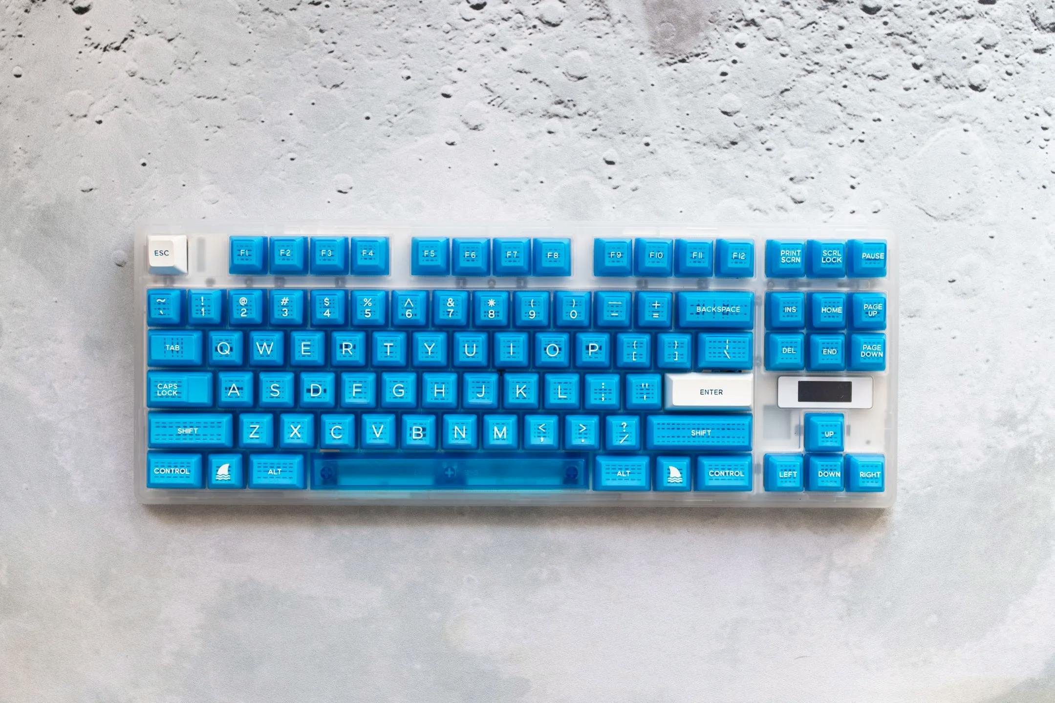 Image for [In Stock] Domikey SA SeaSurfing Clear Blue ABS Doubleshot Keyset