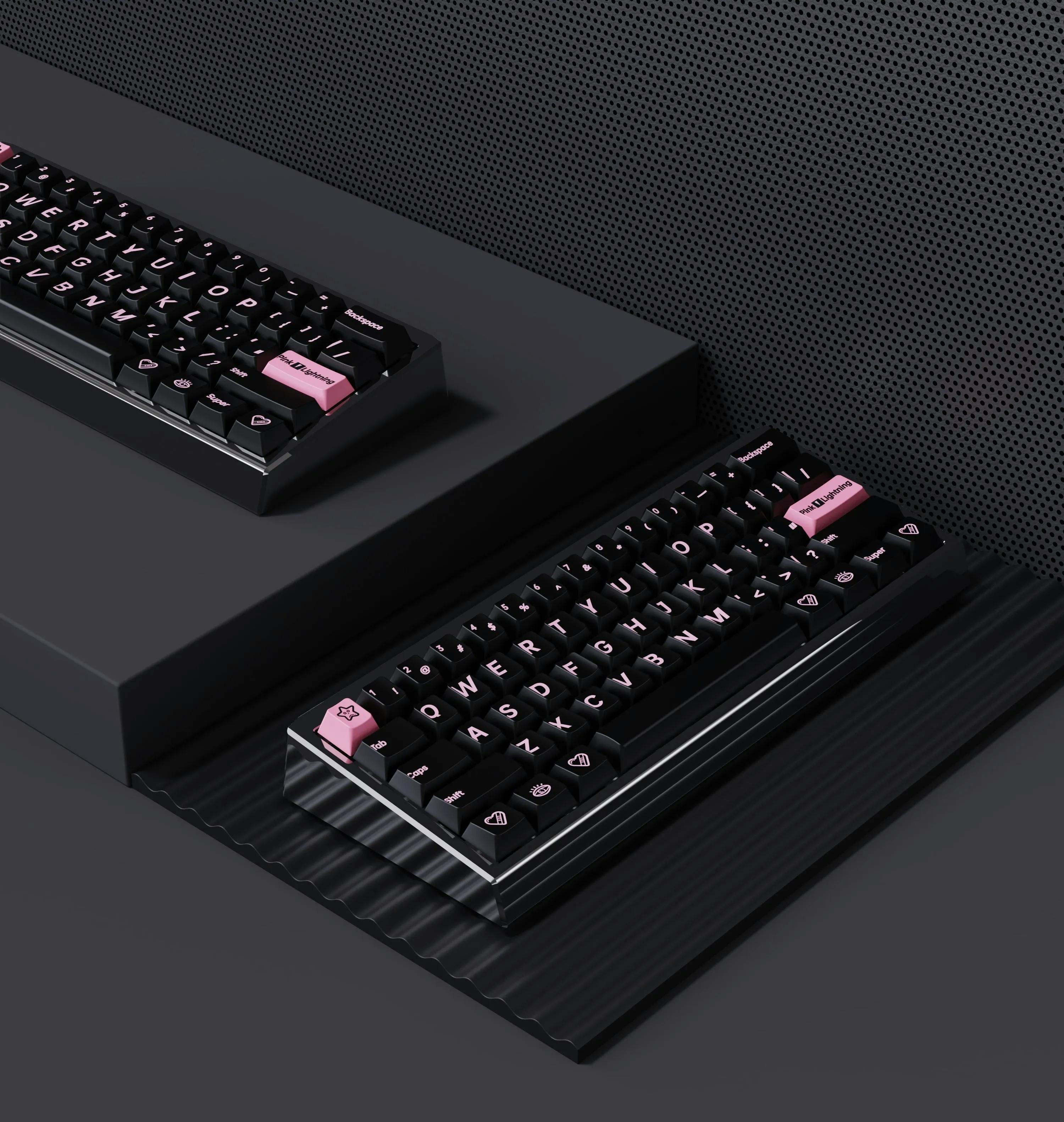 Image for [In Stock] TomatoCaps PBT Pink Lightning