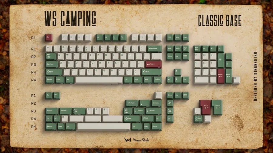 Image for (In Stock) WS Camping PBT Keycaps