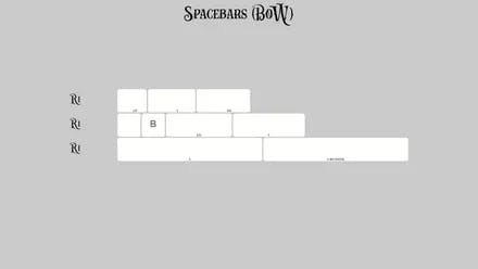 Image for KAT Monochrome Spacebars BoW
