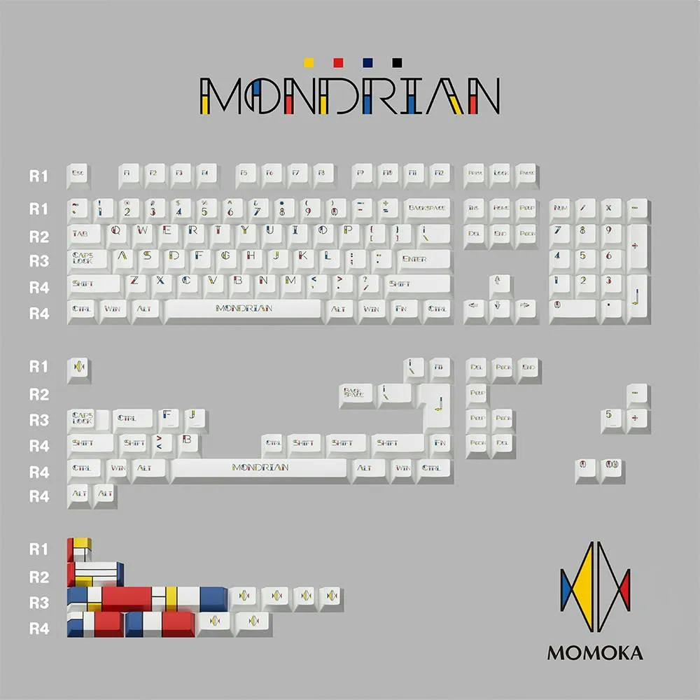 Image for MOMOKA Mondrian Keycap Set (ANSI/ISO)