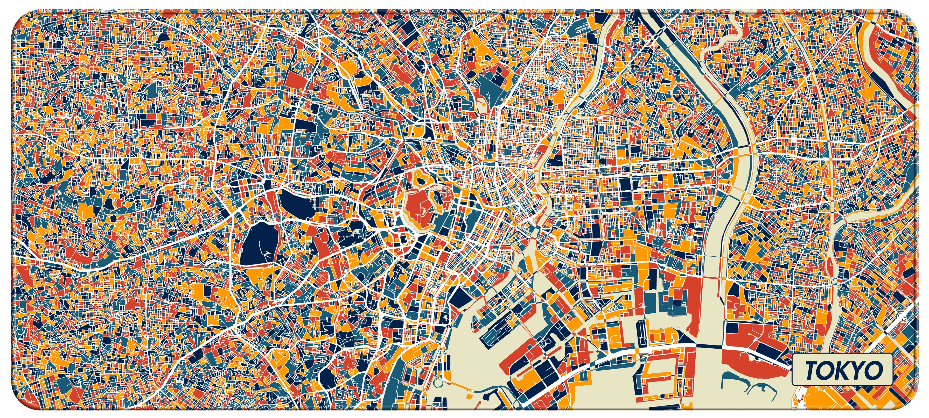 Image for NANAMI DESIGN City Map Desk Mats