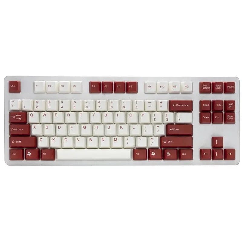 Image for Tai-Hao White & Red ABS Keycap Set