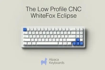 Image for WhiteFox Eclipse - CNC Aluminium Low Profile [Pre-order]